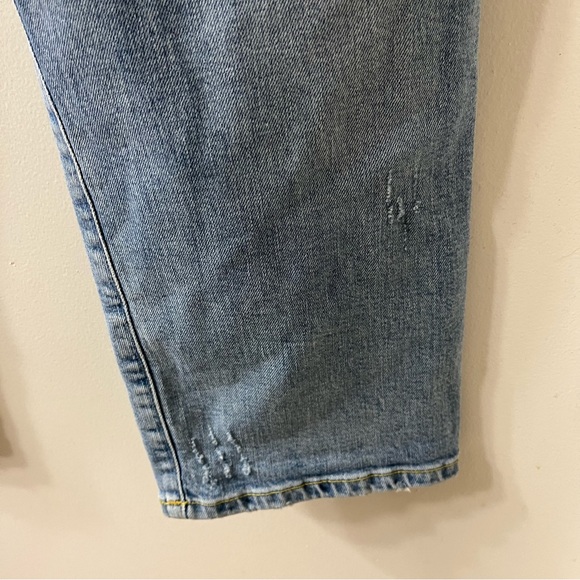 Agolde Isabel Slim Boyfriend Jeans in Dreamer Distressed Mid Rise Size 30 - Picture 8 of 11